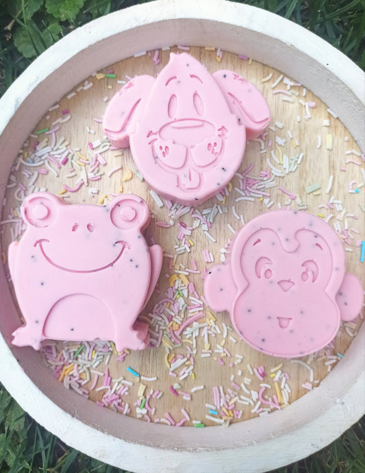 Állatos gyerek szappancsomag (kutya,béka,majom)