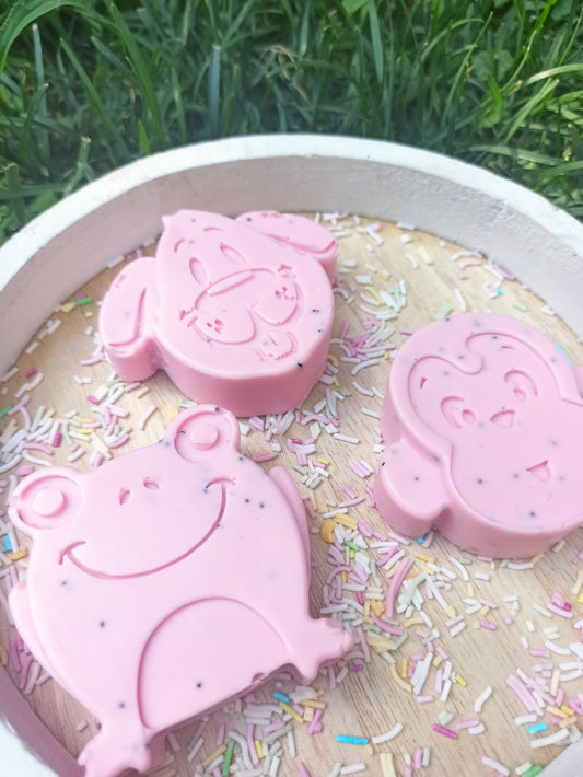 Állatos gyerek szappancsomag (kutya,béka,majom)