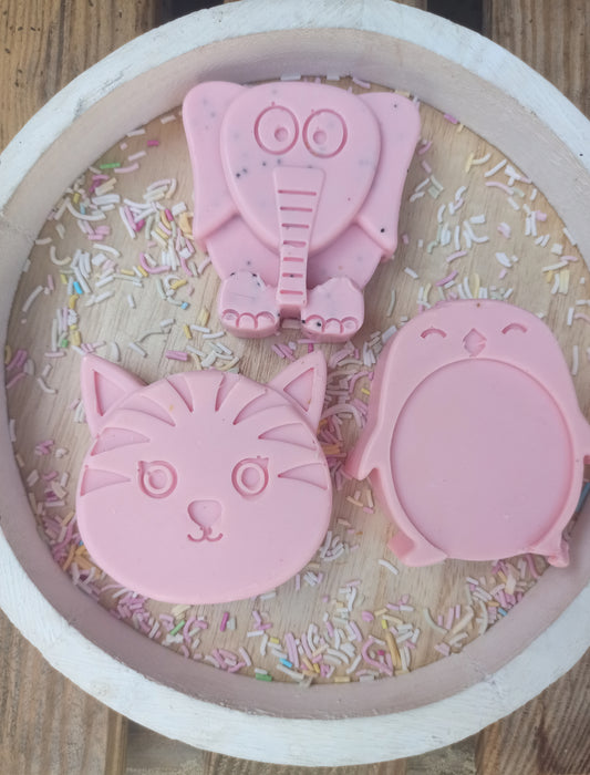 Állatos gyerek szappancsomag (cica,elefánt,pingvin)